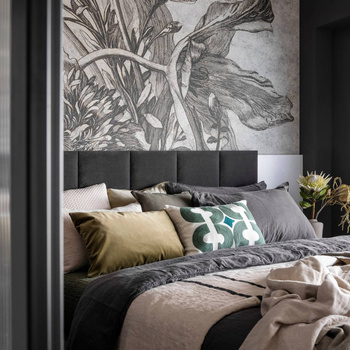 Grey Flower - tapeta Wallart
