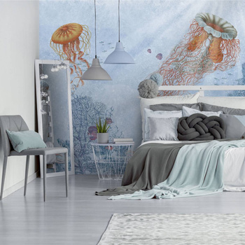 Water Life Saturated - tapeta Wallart