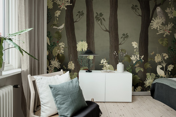 R17131 Rabbit Hole, Moss - Fototapeta RebelWalls