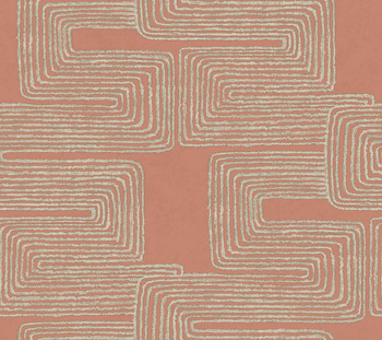 Tapeta Geometryczna York AG2031 Zulu Thered  Artistic Abstracts designed to inspire