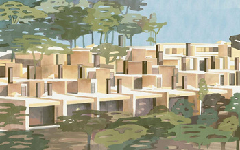 9000030 - panel La maqueta Sunrise Random Archist Coordonne