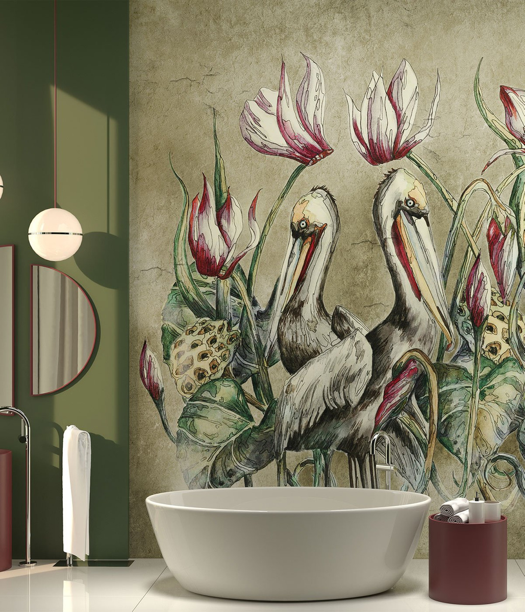 Fototapeta ILUNGA 485 31 2102 WallCraft we wnętrzu łazienki