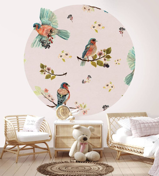 Koło Uccello Cantante Pink - Fototapeta WallArt