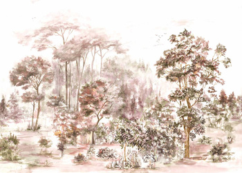 A00307 - panel Ovidio Autum Random Chinoiseries II Coordonne