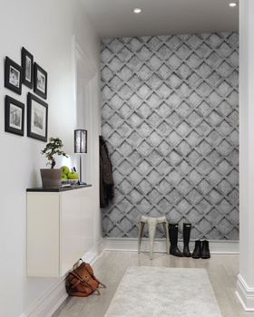 R12782 Concrete Trellis, grey - Fototapeta RebelWalls