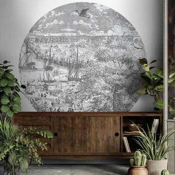 Koło Gulliver Grey II - Fototapeta WallArt