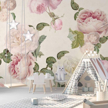 Roses Cream - tapeta Wallart