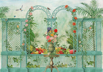 9300090 - panel Treillage Bloom Maximalism Coordonne