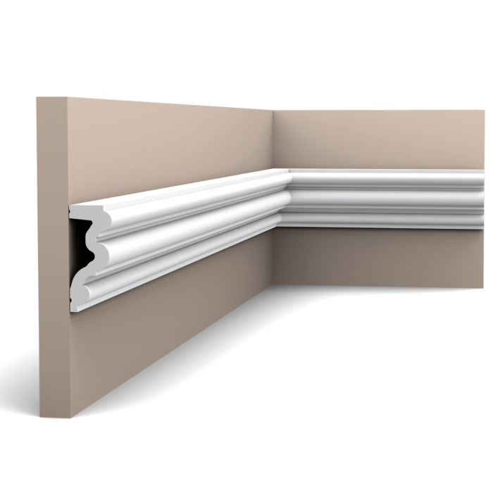 Listwa ścienna Orac Decor P4025 AUTOIRE klasyczna do aranżacji ścian w salonie i korytarzu