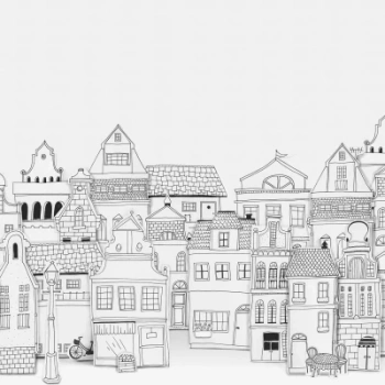 R14601 – fototapeta London Houses Rebel Walls