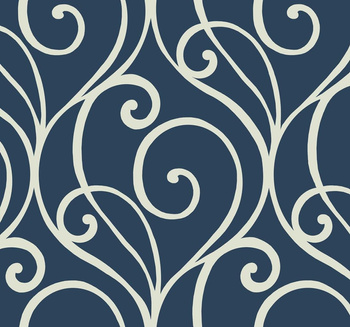 CO10022 - tapeta Modern Scroll Coastal Chic WallQuest