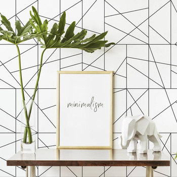 Cant fusion white&black - tapeta Wallart