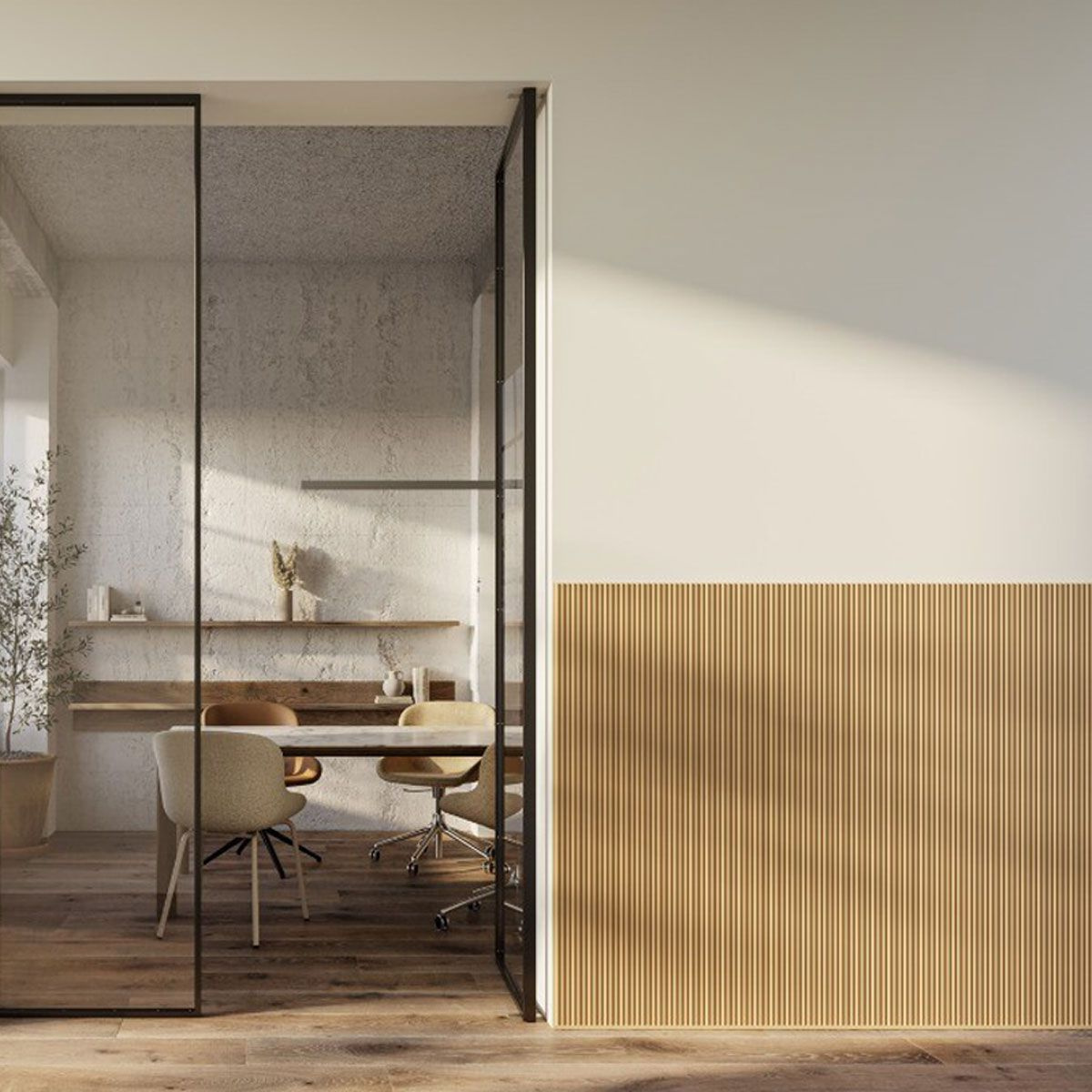 Zastosowanie panelu WX205 TRACK jako okładziny ściennej