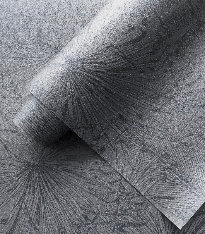 Zbliżenie struktury tapety Leaves Composition na materiale Prowall