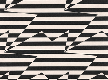 WK809/03 – tapeta Stripey Zig Zag Birds Monochrome Kirkby Design x Eley Kishimoto Wallcovering Kirkby Design
