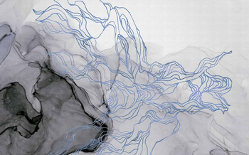 9200013 - panel Aurora Borealis Indigo Wander Coordonne