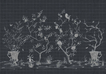 7900052 - panel Meihua Coal Random Chinoiseries Coordonne