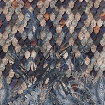 Tapeta Inkiostro Bianco - Bluescale INKKLZA1901 Goldenwall