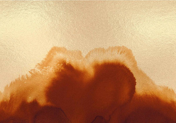 A00123 - panel Coral Reefs Metallics Gold Geo Coordonne