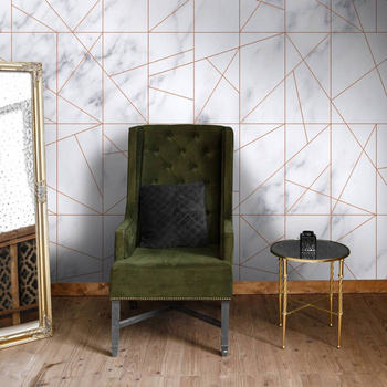 Marble Veins Rosegold - tapeta Wallart