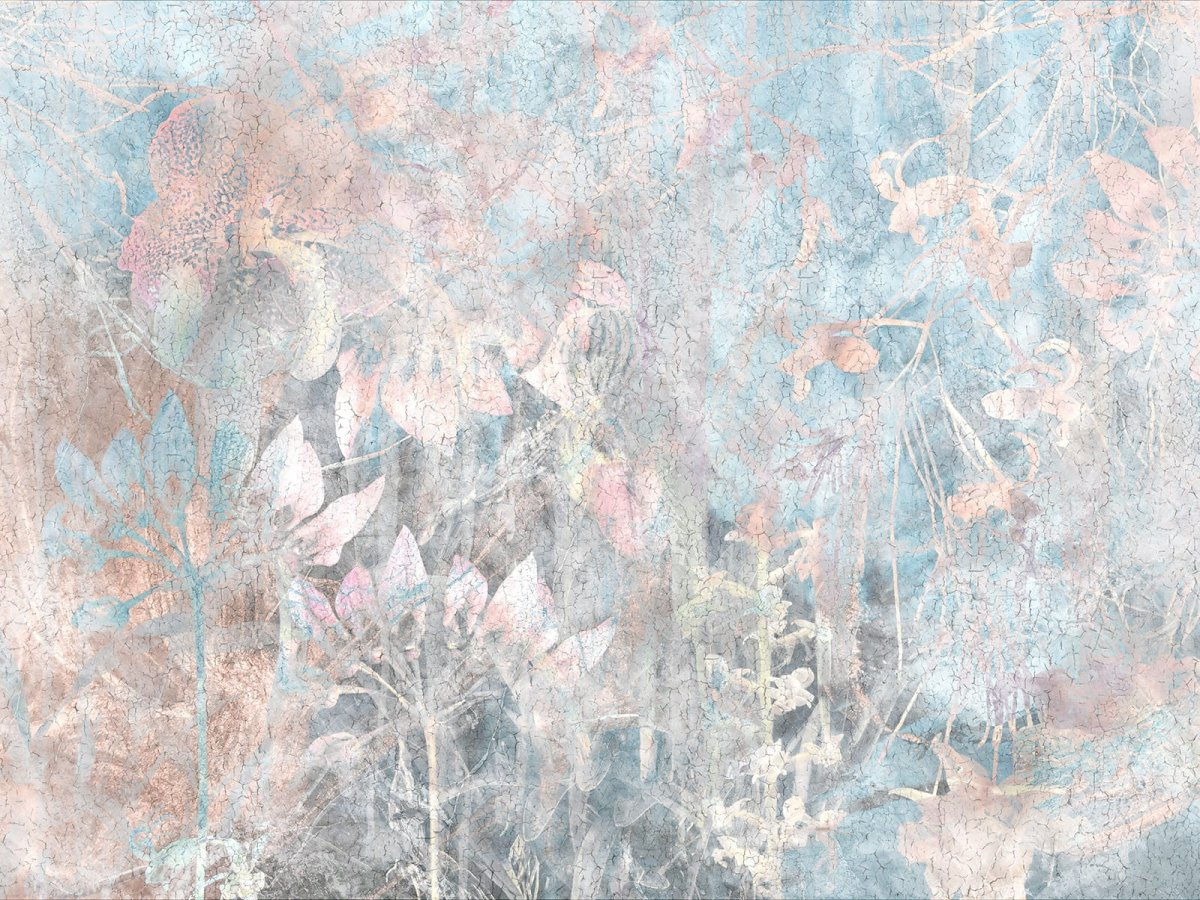 FOTOTAPETA LA VIEN 650 32 2202 WALLCRAFT – pastelowy mural roślinny