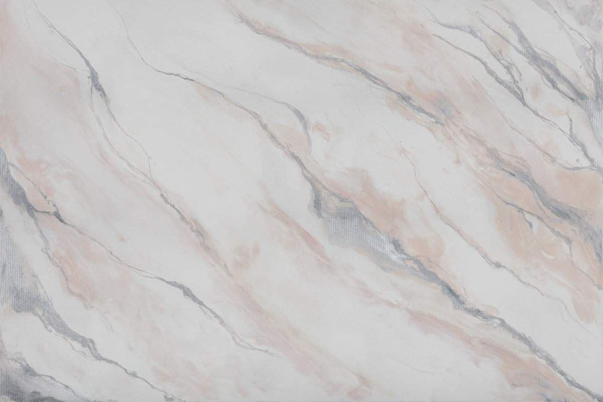 tapeta artystyczna panoramiczna Clarity Silver – zbliżenie wzoru w odcieniach szarości i beżu