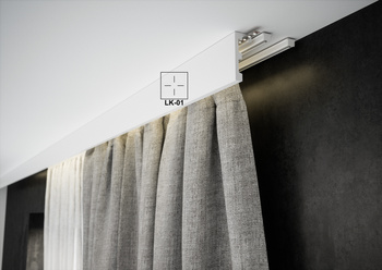 Listwa karniszowa LED 10 cm biała | Creativa LK01