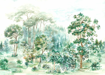 A00306 - panel Ovidio Spring Random Chinoiseries II Coordonne