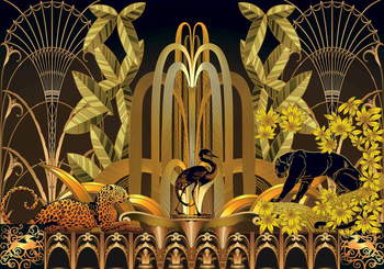 8000052 - panel Rue Babylone Gold 40th Aniversary Coordonne