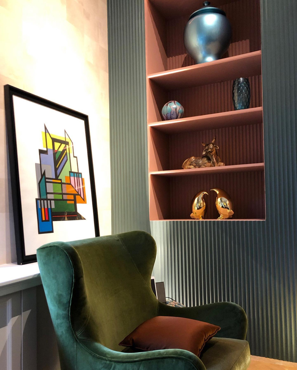 Panel VALLEY pomalowany na kolor dopasowany do ściany