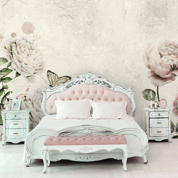 Rose Dream White - tapeta Wallart