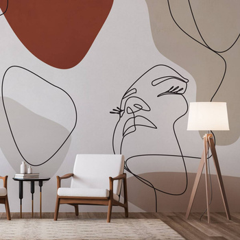 Layla Taupe - Tapeta w standaryzowanych rolkach WallArt