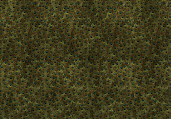 9600091 - panel Peafowl Silver Random Metallics Coordonne