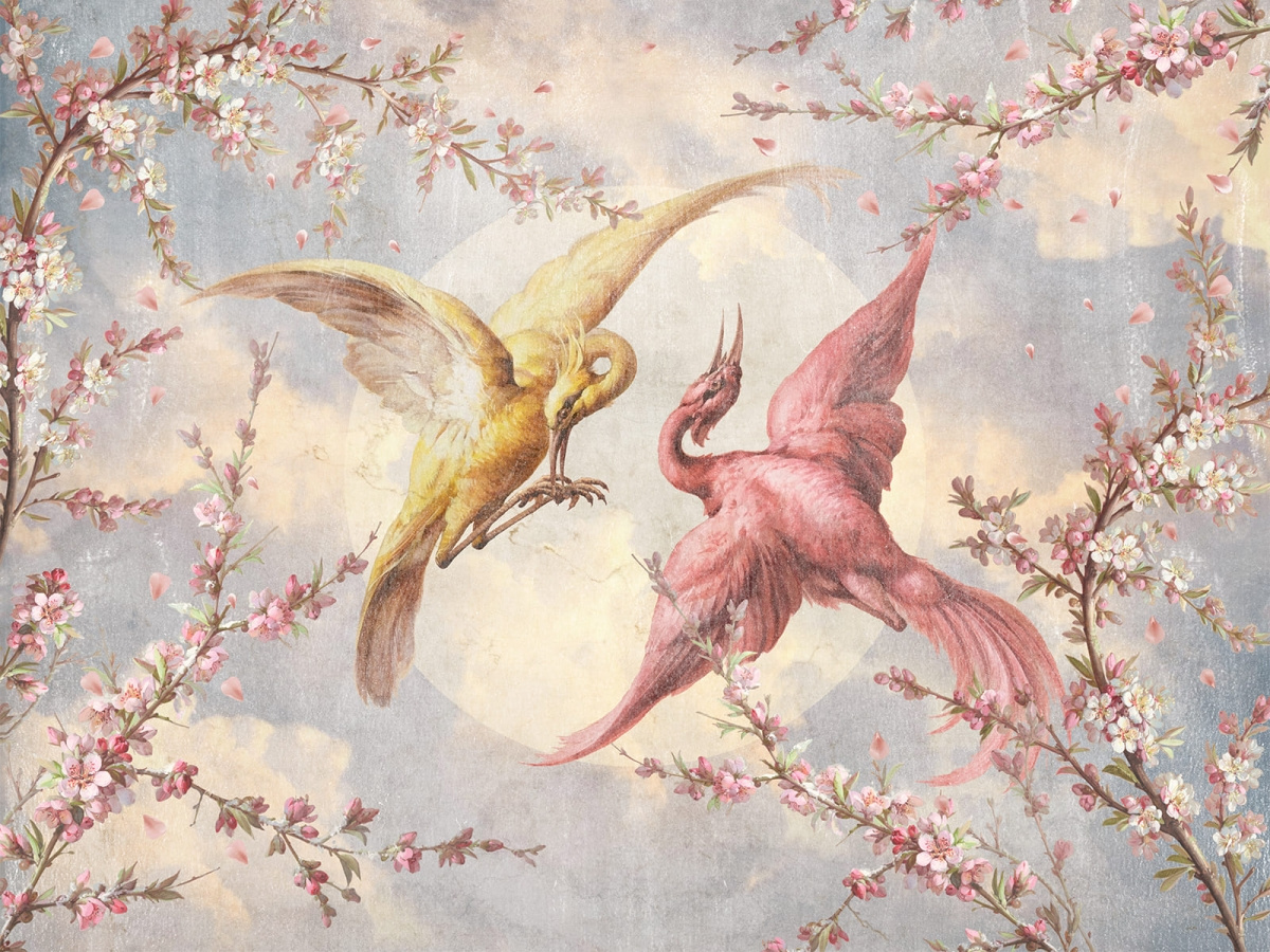 Zbliżenie dekoracyjnego wzoru fototapety na wymiar FOTOTAPETA ALLEVI 620 31 2202 WALLCRAFT