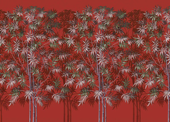 A00303 - panel Mythical Coral Random Chinoiseries II Coordonne