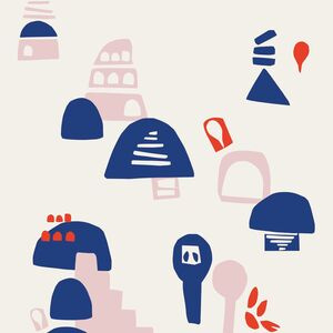 86314254- tapeta Village by babel brune Gallery Casadeco