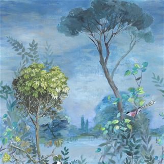 PDG1056/01 – panel Giardino Segreto Scene 1 Delft Mandora Wallpapers Designers Guild