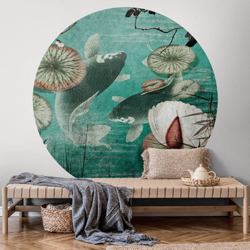 Koło Hanami - Fototapeta WallArt