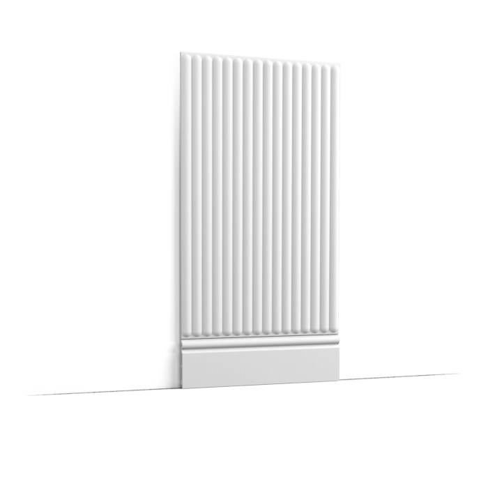 Panel ścienny W215 HILL BEAD zestawiony z listwą przypodłogową