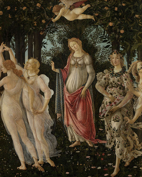 74612-1 Tapeta Tecnografica SANDRO BOTTICELLI: ALLEGORIA DELLA PRIMAVERA