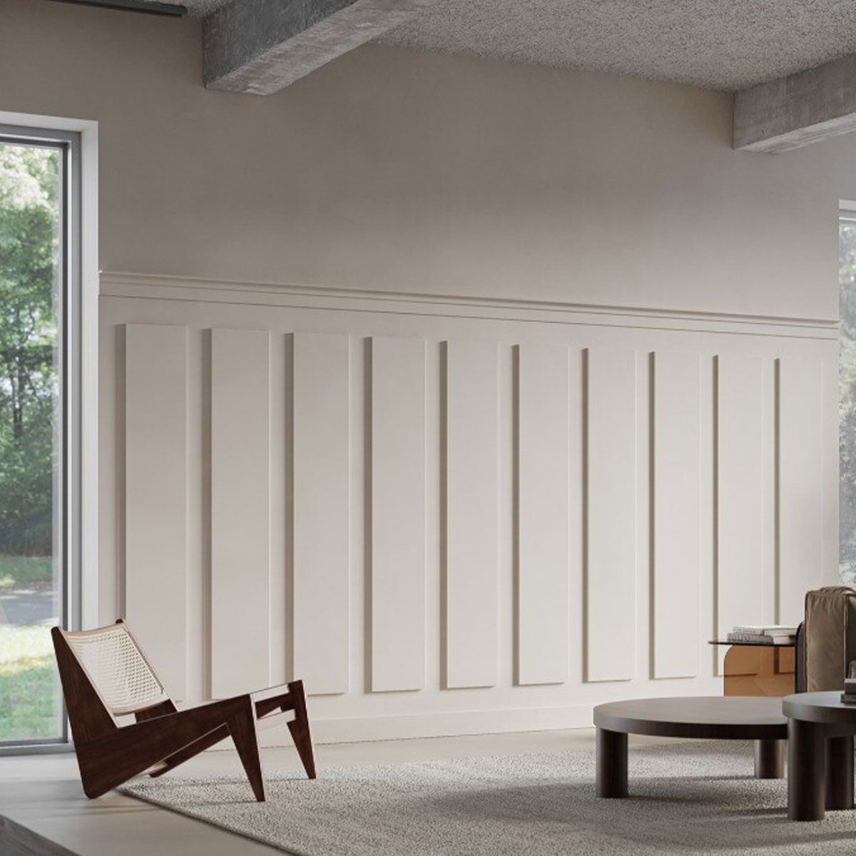 Aranżacja wnętrza z wykorzystaniem paneli ściennych 3D SX207 SQUARE Orac Decor