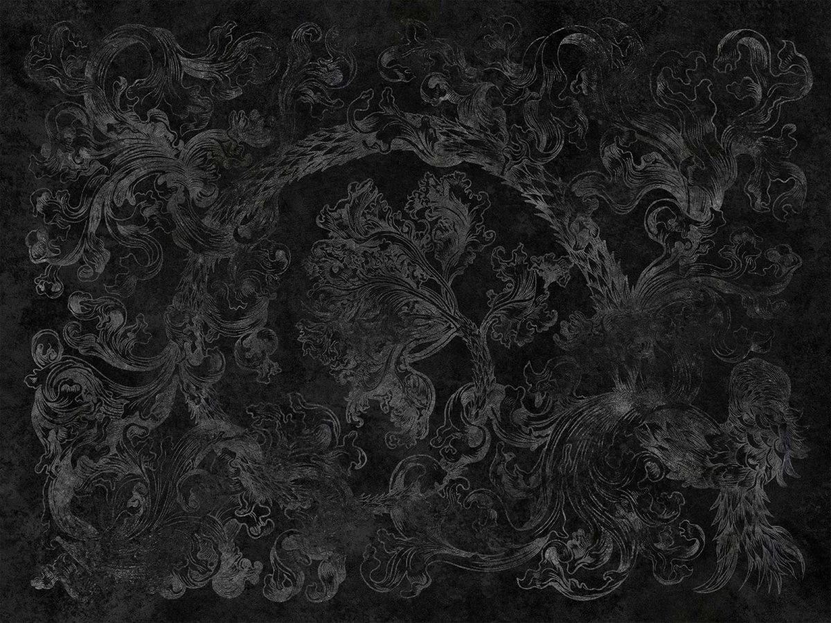 FOTOTAPETA INCOR 585 33 2201 WALLCRAFT - ciemna, ornamentalna tapeta na wymiar