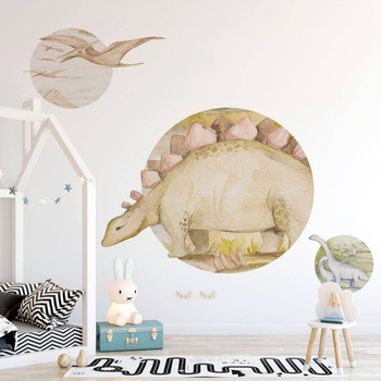 Koło Dino Story - Fototapeta WallArt