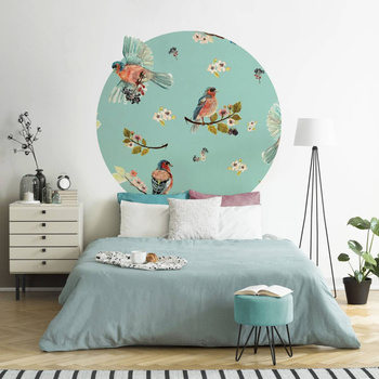 Koło Uccello Cantante Mint - Fototapeta WallArt