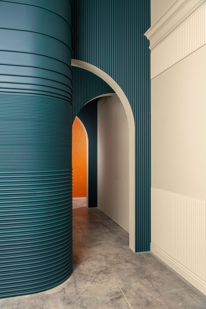 Panel ścienny 3D Orac Decor W213 HILL TRACE w nowoczesnym wnętrzu