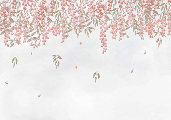 A00261 - panel Manuela Carmesí Random Chinoiseries II Coordonne