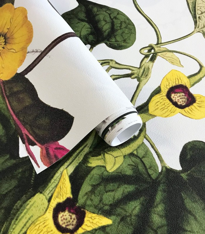 Detal struktury tapety Beautiful Blossom na materiale Prowall