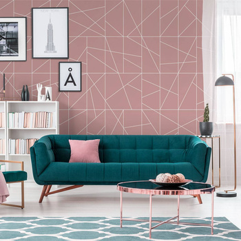 Cant fusion dirty pink&white - tapeta Wallart