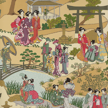 3092-03 – tapeta Geishas Papier Peints Wallpaper VII Manuel Canovas