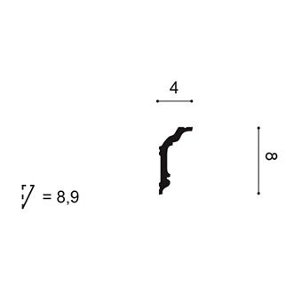 CX176 - Listwa sufitowa Orac – Orac Decor – aranżacja wnętrza